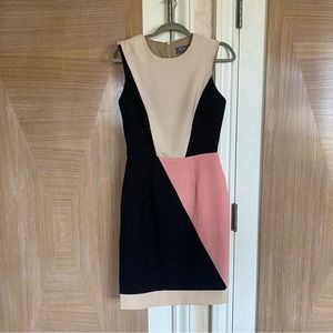 Hunter Dixon Geometric Crepe Dress